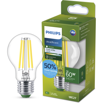 LED-lamppu Philips Ultra Efficient 60 W E27 4000 K