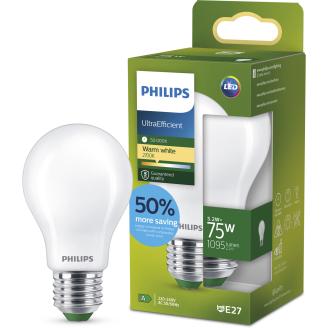 LED-lamppu Philips Ultra Efficient 75W E27 2700K huurrettu