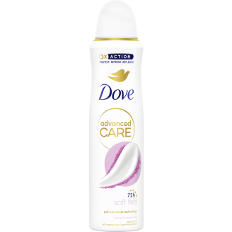 Deo spray Dove 150 ml 72h Advanced Care Soft Feel