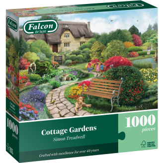 Palapeli Jumbo 1000 palaa Falcon Cottage Cardens