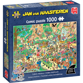Palapeli Jumbo 1000 palaa Jan van Haasteren Flutterly Fabulous