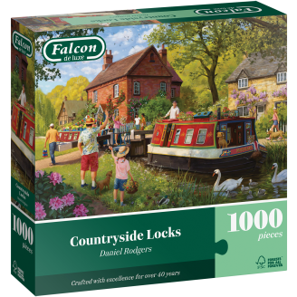 Palapeli Jumbo 1000 palaa Falcon Countryside Locks