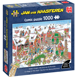 Palapeli Jumbo 1000 palaa Jan van Haasteren Santa's village