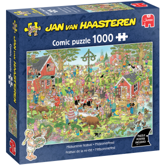 Palapeli Jumbo 1000 palaa Jan van Haasteren Midsummerfestival