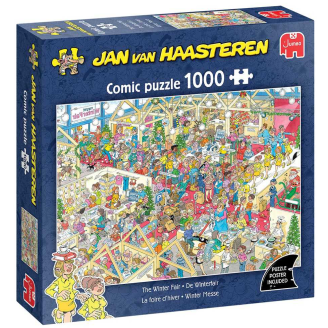 Palapeli Jumbo 1000 palaa Jan van Haasteren Winter Fair