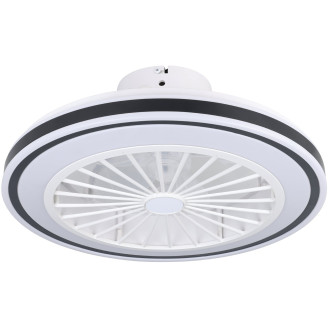 LED-tuuletinvalaisin Eglo Almeria valkoinen/musta 3 x 8,5 W, IP20