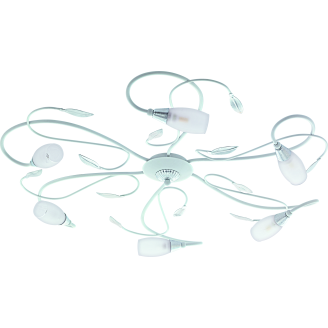 Kattovalaisin Eglo Gerbera 2 6xG9 valkoinen/hopea