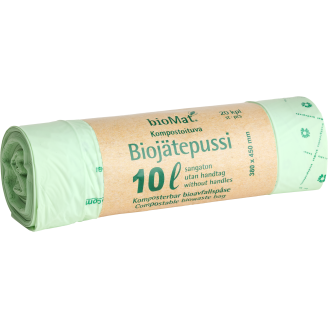Biojätepussi bioMat 20 kpl 10 l