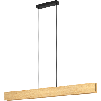 Riippuvalaisin EGLO Anchorena-z led 35W 123x5,5cm puu/musta