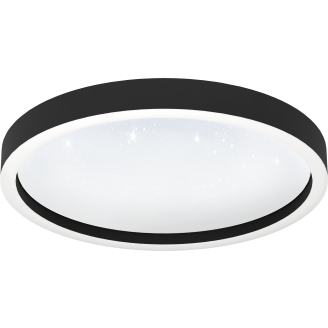 Plafondi EGLO connect.z Montemorelos-z led 17,8W Ø42cm musta/valkoinen, kristalliefekti