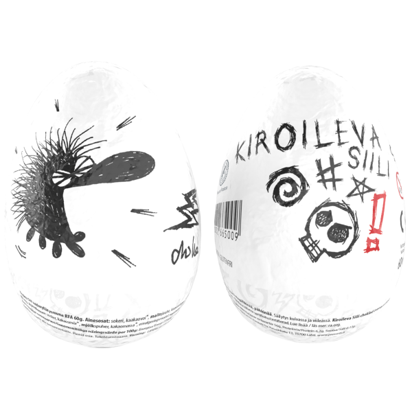 Yllätyssuklaamuna 60 g kiroileva siili