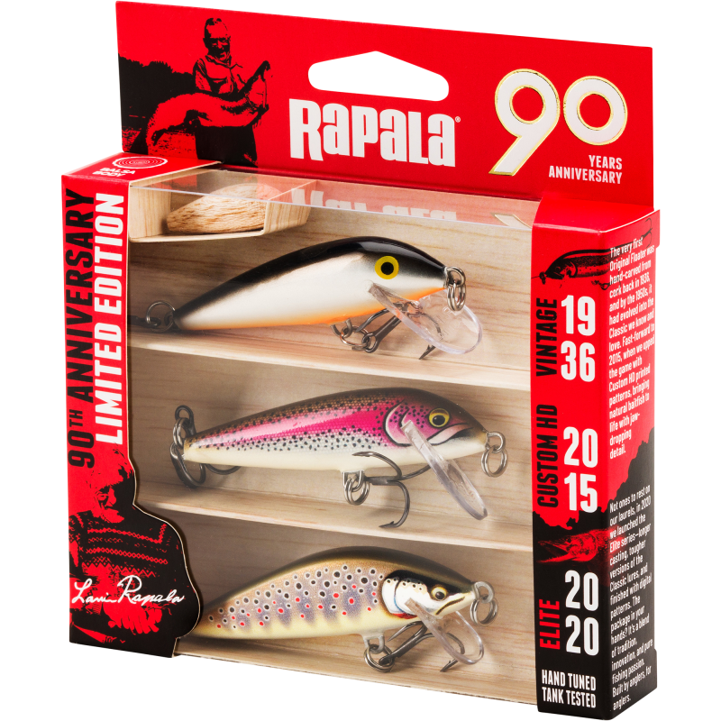 Viehepakkaus Rapala 90 vuotta Countdown Mid Naturistic