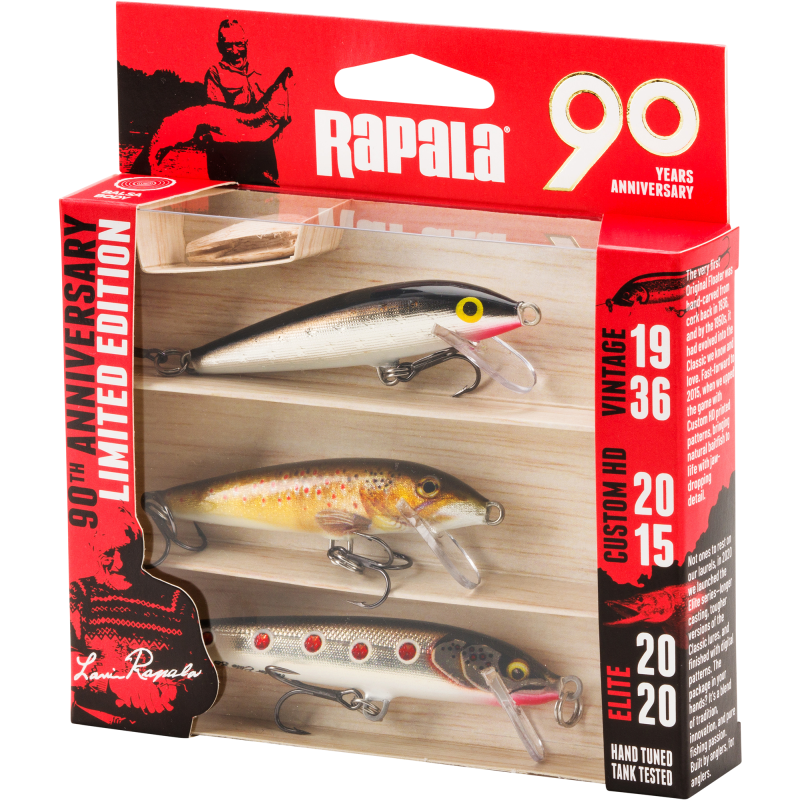 Viehepakkaus Rapala 90 vuotta Floater Small Naturistic