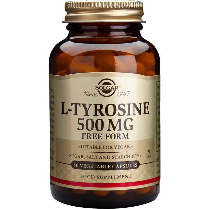 L-Tyrosiini Solgar 50 kpl 500 mg