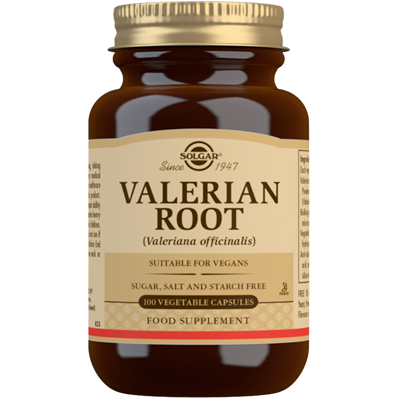 Yrttivalmiste Valeriaana Solgar 100 kpl 520 mg