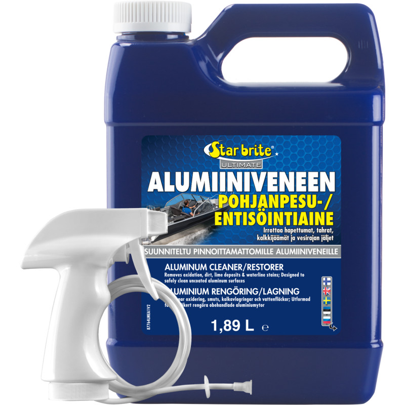 Alumiiniveneen pohjanpesu-/entisöintiaine Star brite Ultimate 1,89 L