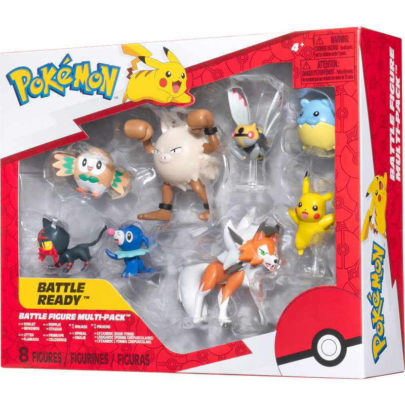 Figuuri 8 kpl Pokemon Battle