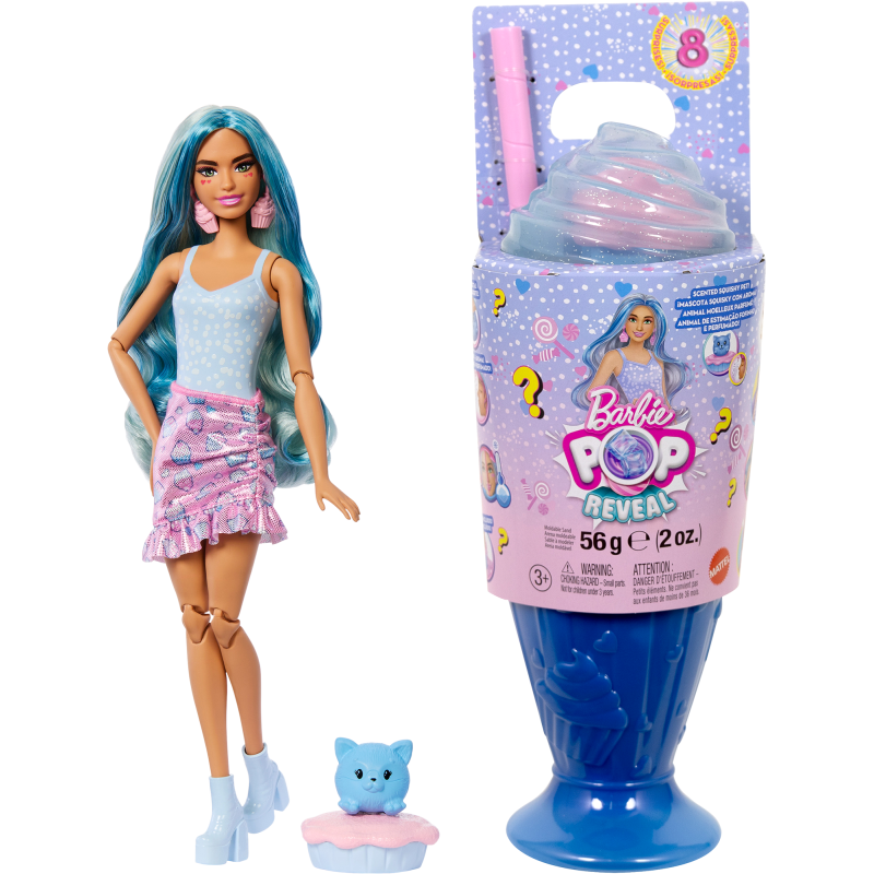 Muotinukke Barbie Pop Reveal sininen
