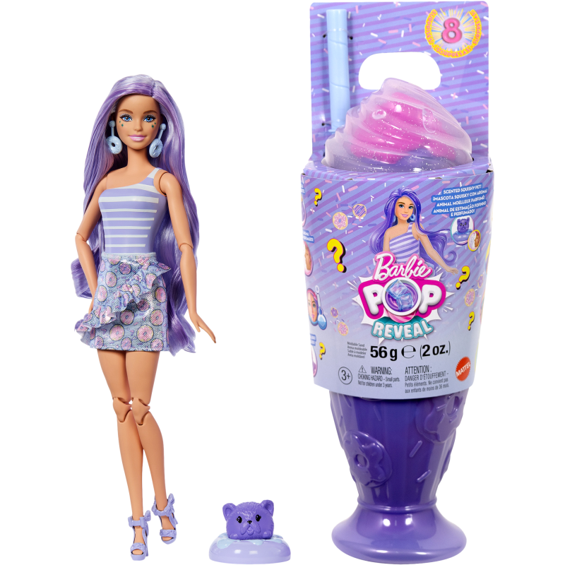 Muotinukke Barbie Pop Reveal violetti