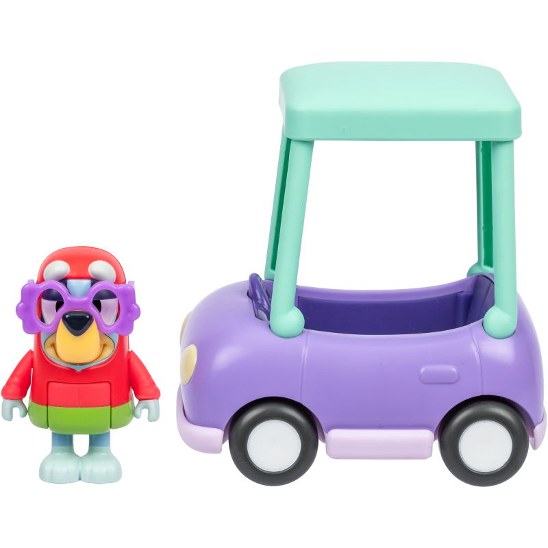 Ajoneuvo ja hahmo Bluey Granny Car ja Janet