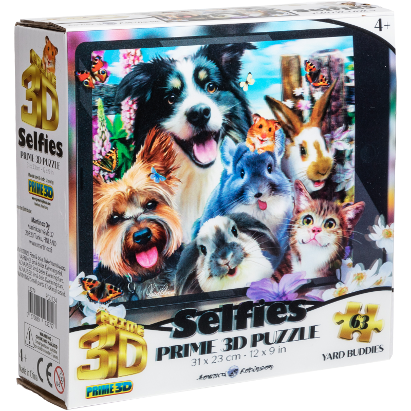 Palapeli 63 palaa 3D Yard Buddies