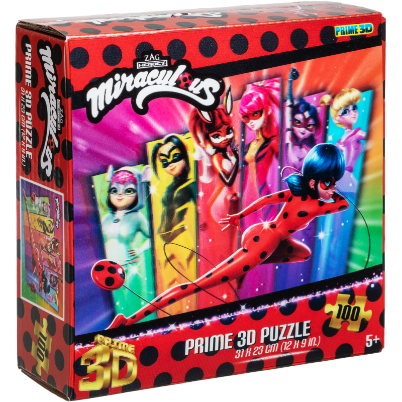 Palapeli 100 palaa 3D Miraculous