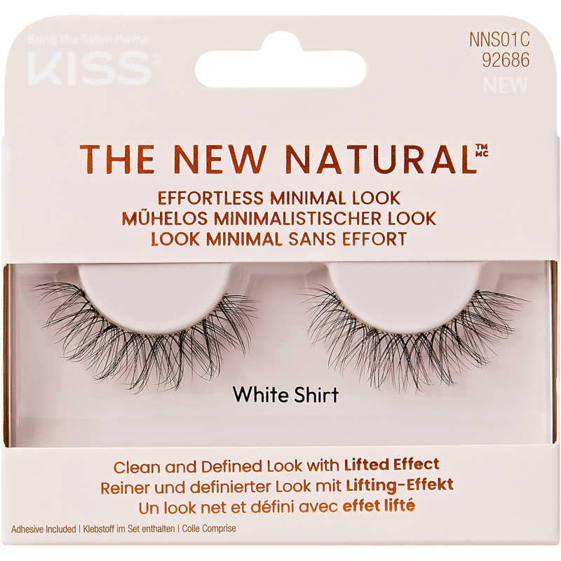 Tekoripset Kiss The New Natural White Shirt