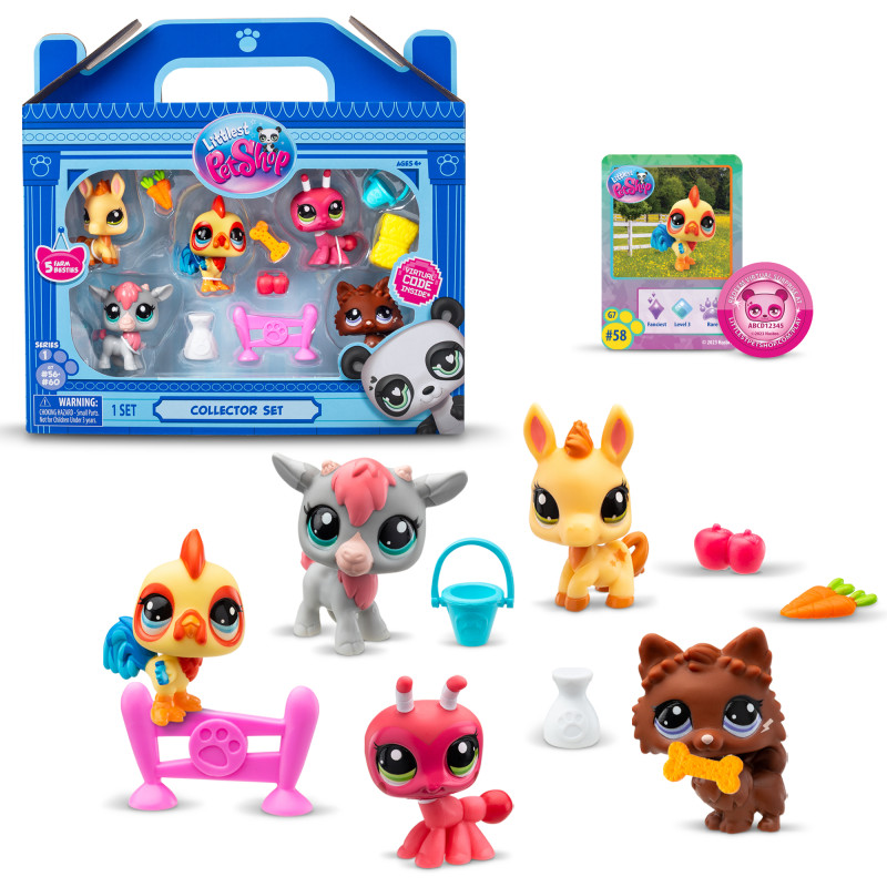 Hahmot Littlest Pet Shop 5 kpl Farmibestikset