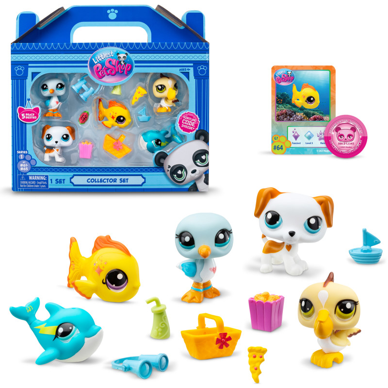 Hahmot Littlest Pet Shop 5 kpl Beach Besties