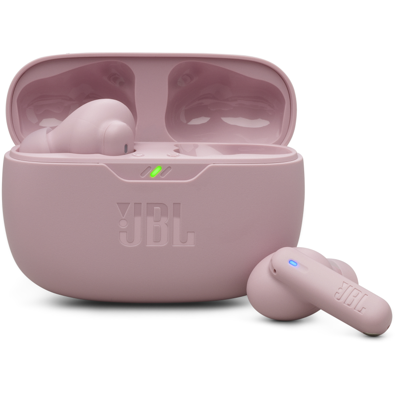 Nappikuulokkeet JBL Vibe Beam 2, pinkki