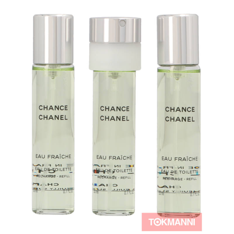Lahjapakkaus, Chanel 60 ml Chande Eau Fraiche 3 x Edt Spray Refill 20 ml