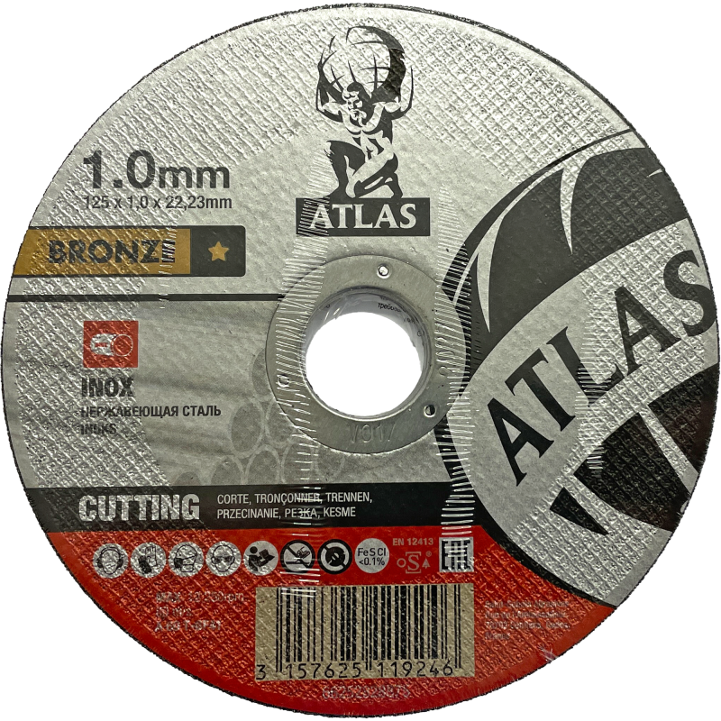 Katkaisulaikka Atlas 125x1.0 5 kpl