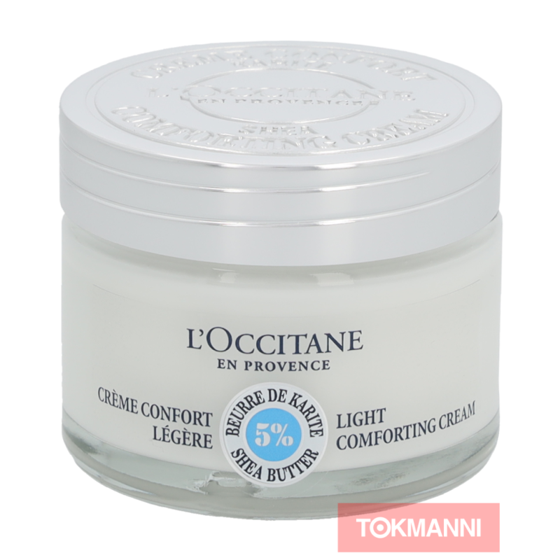 Kosteusvoide, L'Occitane 50 ml Shea Butter Light Comforting