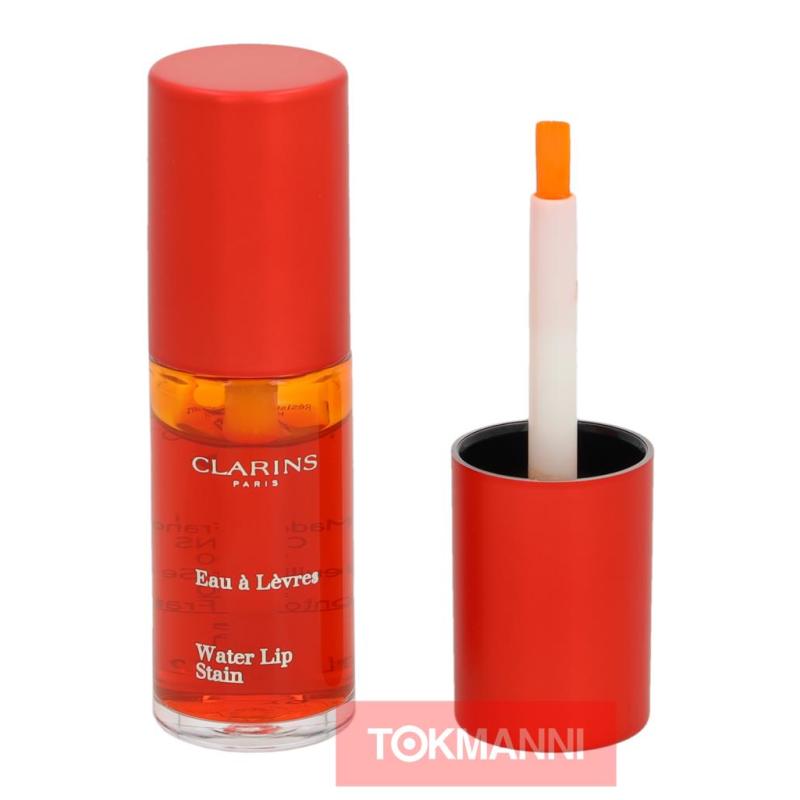 Huulipuna, Clarins 7 ml Water Lip Stain 02 Orange Water tokmanni.fi