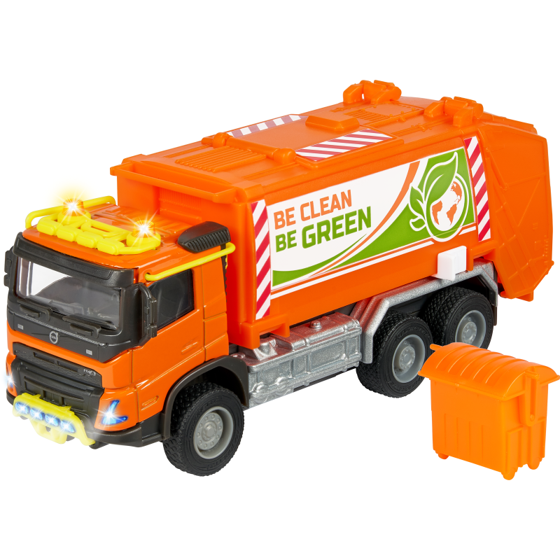 Jätteenkuljetusauto Majorette 19 cm Volvo