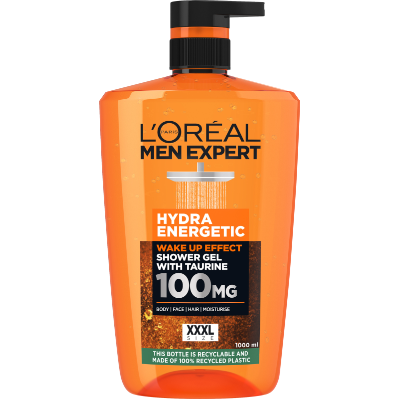Suihkugeeli Loreal Men Expert 1 l Hydra Energetic normaalille iholle