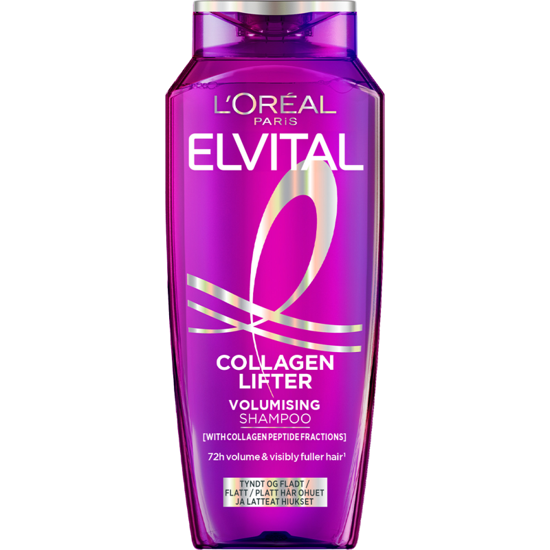 Shampoo Loreal Elvital 250 ml Collagen Lifter, ohuille ja latteille hiuksille