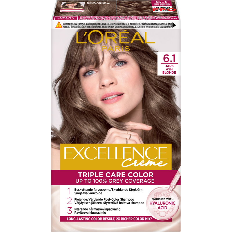 Kestoväri Loreal Excellence 6.1 Dark Ash Blonde