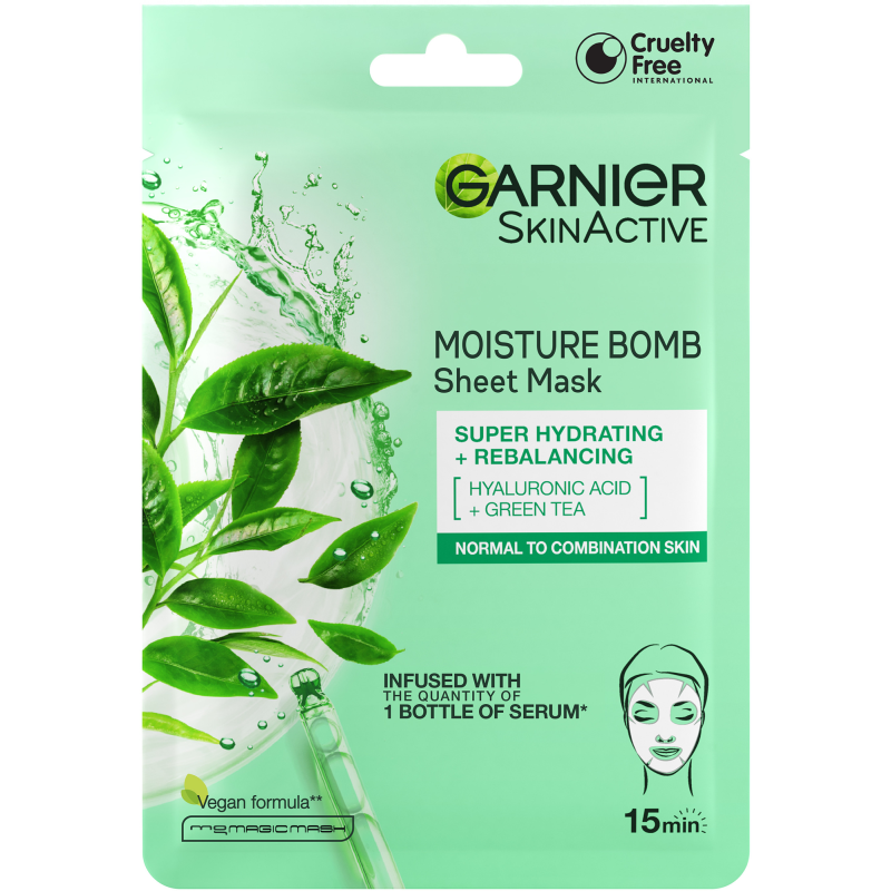 Kasvonaamio 32 g Moisture Bomb normaalille ja sekaiholle