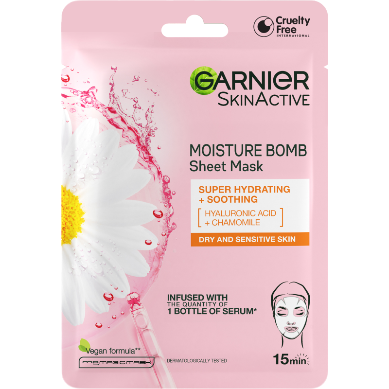 Kangasnaamio 32 g Moisture Bomb kuivalle ja herkälle iholle