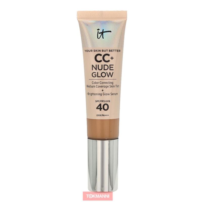 Meikkivoide, IT Cosmetics 32 ml CC+ Nude Glow Corrective Illuminating SPF40 Medium Tan