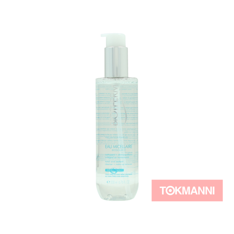 Puhdistusvesi, Biotherm 200 ml Biosource Eau Micellaire Express 2in1