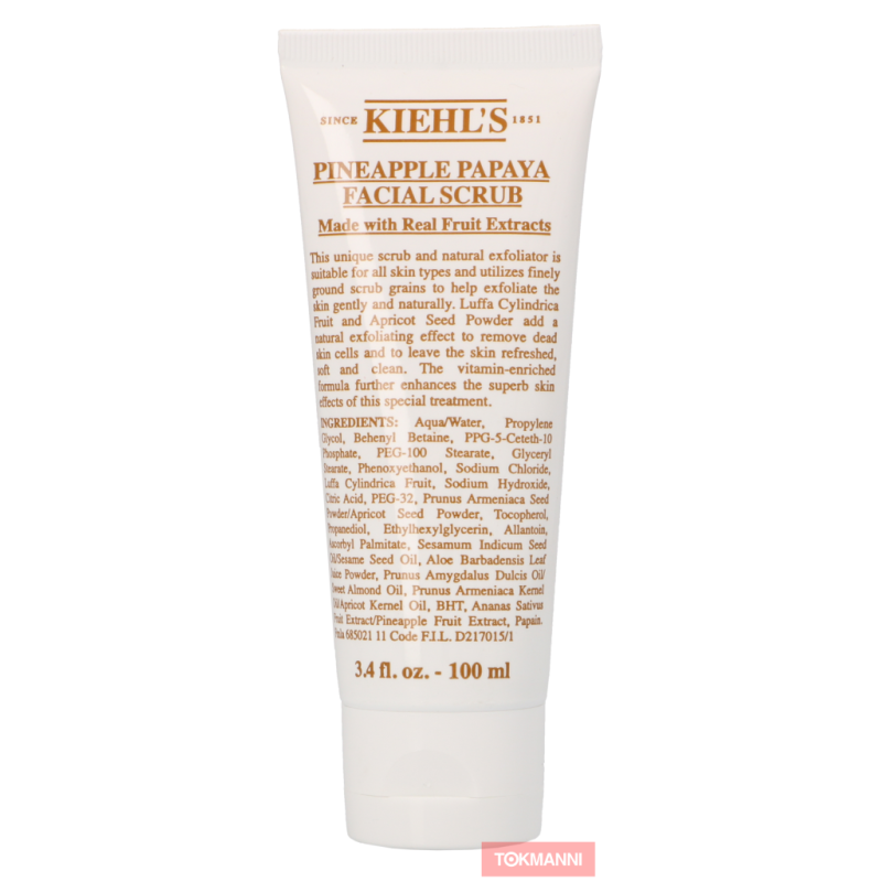 Kuorintavoide kasvoille, Kiehl's 100 ml Pineapple Papaya