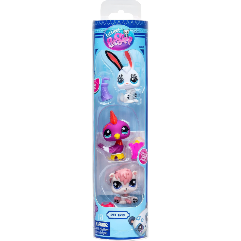 Hahmot Littlest Pet Shop Pet Trio Tube 2