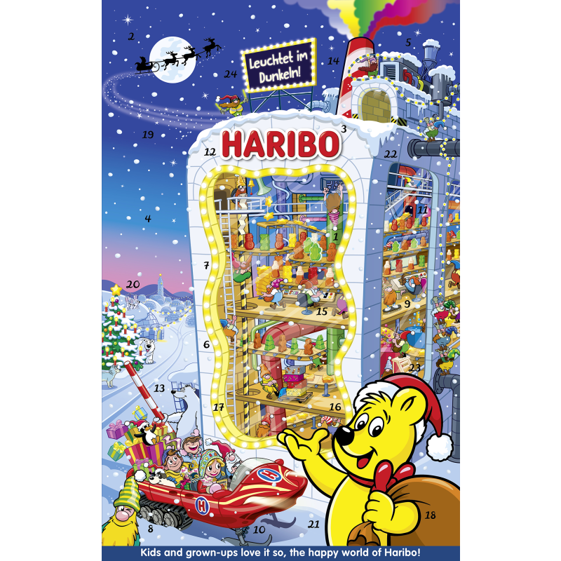 Joulukalenteri Haribo 300 g Advent Calendar