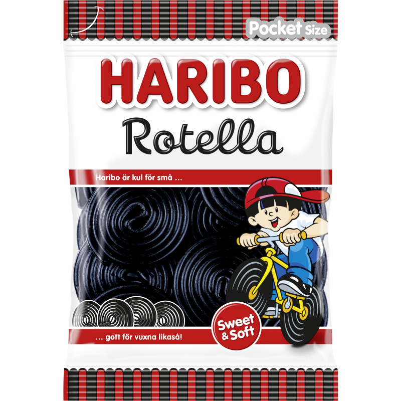 Rotella Haribo 80 g lakritsirulla