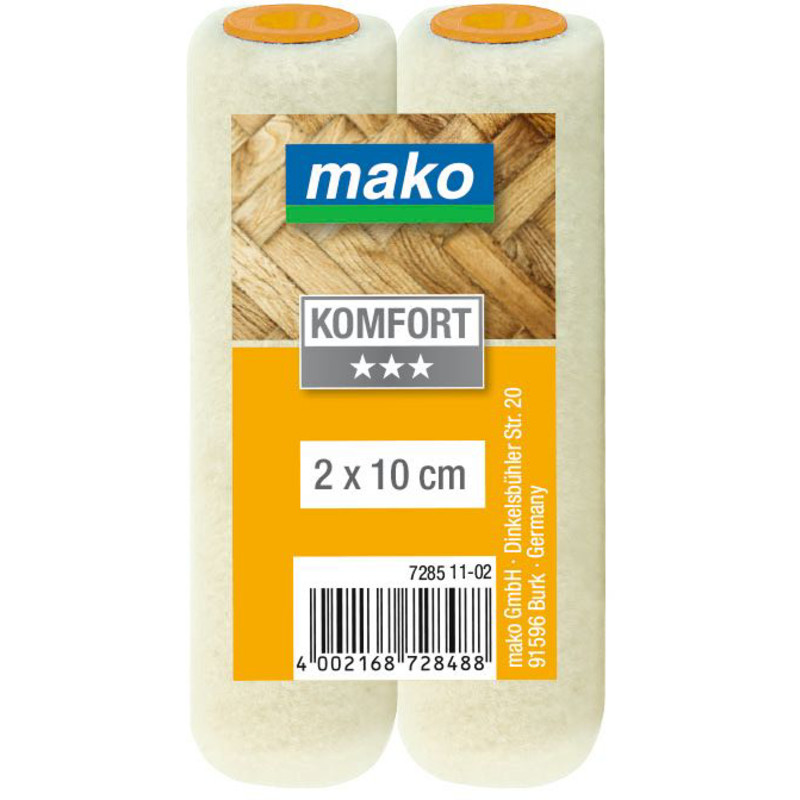 Minisylinteri Mako 10 cm 2 kpl velour