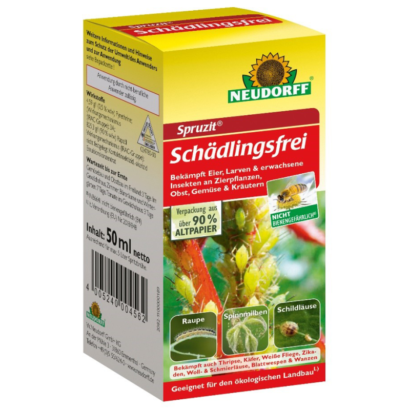 Tuhohyönteisten torjunta-aine Neudorff 50 ml Spruzit tiiviste