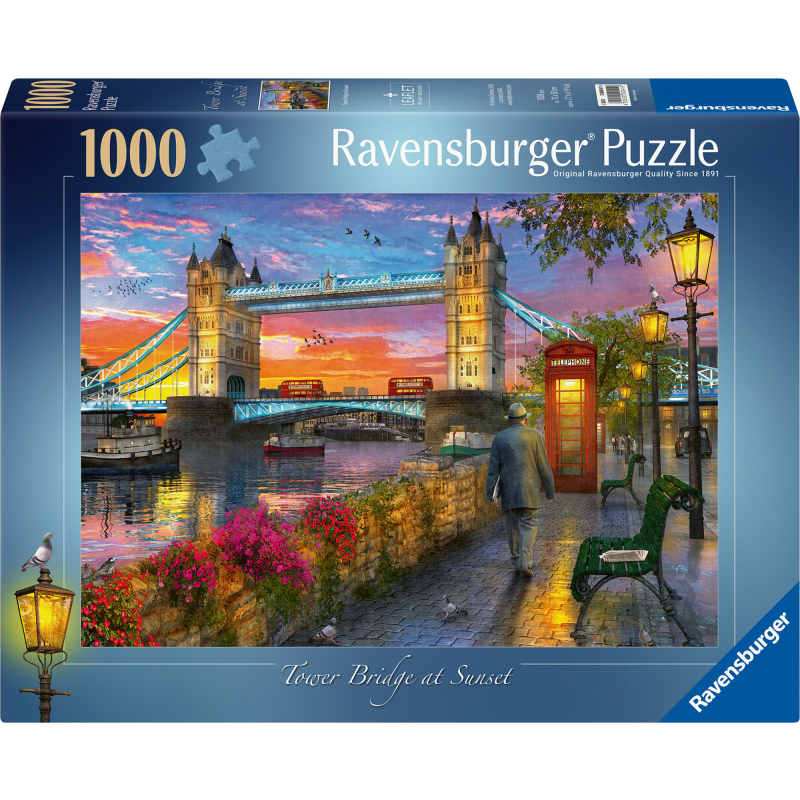 Palapeli Ravensburger 1000 palaa Tower Bridge At Sunset