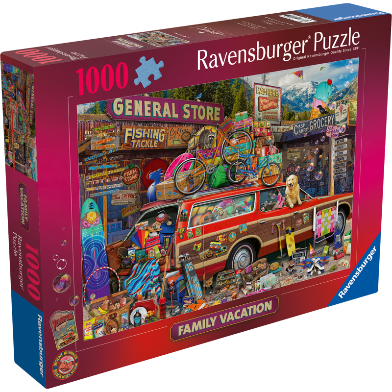 Palapeli Ravensburger 1000 palaa Family Vacation